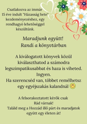 Maradjunk egy&uuml;tt!